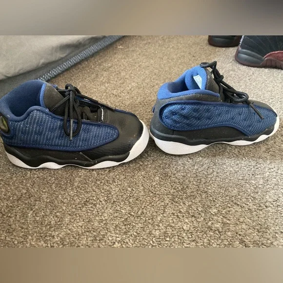 Jordan 13s toddler Sneakers - Blue and Black 8C - Picture 4 of 6